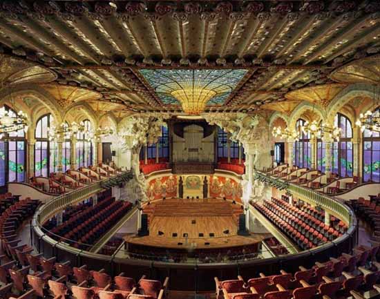 Interior Photo of Palau de Musica Catalana, Barcelona, Spain