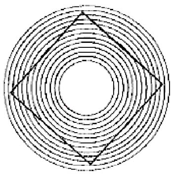 Optical illusion - Do the sides of the square appear to be bent in?