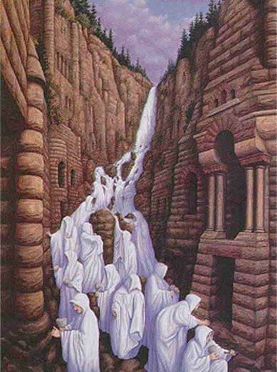 Optical illusion - Water fall or human fall?